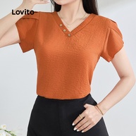 Blusa Plissada Lovito: Elegância Casual - imagem 1