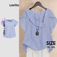 Blusa Plus Size Listrada Lovito: Estilo e Conforto! - imagem 1