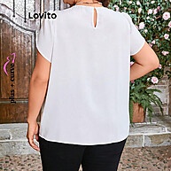 Blusa Plus Size Lovito: Elegância com Renda - imagem 1