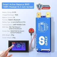 100BALANCE 150A Smart BMS: Controle Total da sua Bateria com Tela LCD 4.3" e Wi-Fi - imagem 3