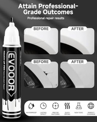 Tinta de retoque Nanug branca metálica (C6A) compatível com Bmw Mini tinta de retoque 2 em 1 para reparo de lascas e cortes com 2 microaplicadores descartáveis - imagem 5
