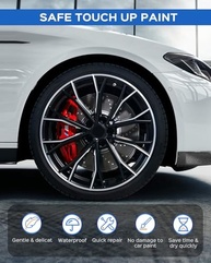 Tinta de Retoque para Jantes Preta Fosca – Reparo DIY de Arranhões para Rodas BMW - imagem 5