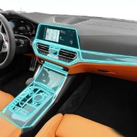 Proteção Premium para Console BMW M3 2021-2023: Película PPF TPU Antiarranhões - imagem 1