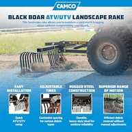 Ancinho de Paisagem Black Boar para ATV/UTV: Prepare o Solo com Facilidade - imagem 3