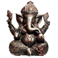 Estátua de Ganesha em Resina Bronze 30cm - Decoração com Boas Energias e Proteção - imagem 1
