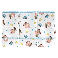 Pano de Boca Babete Bebê Turma da Mônica Cebolinha 40x34cm - Estilo Divertido e Proteção Confortável - imagem 1