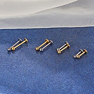 Piercing Titânio PVD: Helix, Tragus e Boca - imagem 1