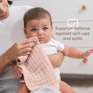 Toalhas de Boca para Bebê Comfy Cubs - 100% Algodão Macio, 6 Camadas Extra Absorventes - Pacote com 10 Unidades - imagem 5