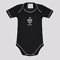 Body Atlético Mineiro Preto: Estilo Galo para Bebês - imagem 1