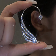 Brincos de Anjo Prata: Elegância Boêmia - imagem 1