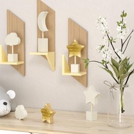 Decoração de Berçário em Madeira - Nuvem, Lua e Estrelas - Estilo Bohemian para Quarto de Bebê - imagem 3