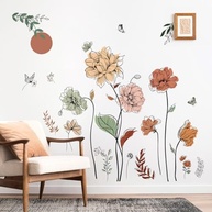 Decalques de Parede Boho Flores e Plantas - Adesivos Decorativos Removíveis para Sala, Quarto e Berçário - imagem 5