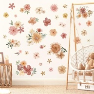 Decalques de Parede Boho Margarida Aquarela - Adesivos Decorativos para Quarto Infantil, Meninas e Sala de Estar - imagem 2