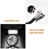 Bomba Compressor Portátil 12V: Pneu Carro, Moto, Bike e Bola - Pressão Máx 150 PSI - imagem 5