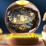 Kit Decorativo Luminária Bola de Cristal Galáxia + Estátua Pensador Abstrato - Decoração Criativa e Inspiradora - imagem 5