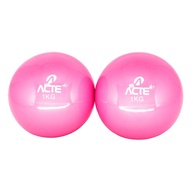 Bola de Peso 1kg: Fortalecimento Rosa Acte - imagem 1