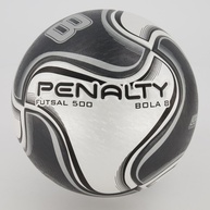 Bola Penalty 8 X Futsal Cinza e Preta: Alta Performance no Jogo - imagem 1