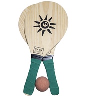 Frescobol de Praia: Kit 2 Raquetes + Bola - imagem 2