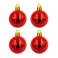Enfeites de Natal Vermelhos: Kit 8 Bolinhas! - imagem 2