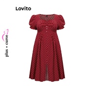 Vestido Plus Size Lovito: Elegância em Bolinhas - imagem 2