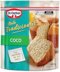 Dr.Oetker Dr. Oetker Bolo Tradicional Sabor Coco Fácil Preparo Mistura Pronta Para Massa Sobremesa Fofinha E Saborosa 400G - imagem 1