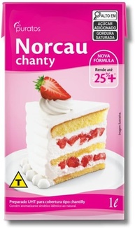Chantilly Norcau Chanty, Cobertura e Recheio para Bolos, 1L, Puratos - imagem 1