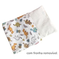 Bolsa de Sementes para Cólica de Bebê - Kit com 2 Unidades Dino Branco e Dino Creme - imagem 5