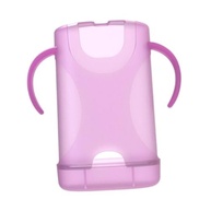 Milageto Suporte para bolsa de comida infantil, armazenamento de lanches infantis, suporte para caixa de para bolsas de comida, Azul - imagem 2