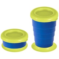 Kit 2 Copos Retráteis 330ml Azul - Portáteis e Compactos para Levar na Bolsa - imagem 5