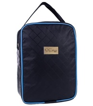 Bolsa Térmica Infantil com Alça – Ideal para Mamadeira, Lancheira e Marmita (Preto/Azul) - imagem 2