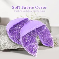 ZNÖCUETÖD Bolsas de Gelo com Contas de Gel para Seios – Alívio Frio/Quente para Amamentação, Mastite e Inchaço - imagem 3
