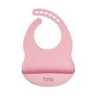 Babador Silicone Freso Baby - Impermeável, BLW, com Bolso e Fecho Ajustável - Rosa - imagem 2