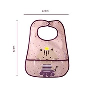 Kit 2 Babadores Impermeáveis com Bolso Coletor Milky Rosa - Conforto e Praticidade para Refeições sem Bagunça - imagem 4