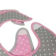 Babador Impermeável com Bolso Rosa da Coleção Coala - 2 Unidades Clingo - imagem 3