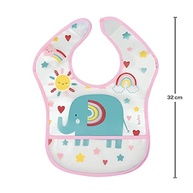 Babação Controlada com Estilo: Babador Arco-Íris Impermeável com Bolso da Buba - imagem 3