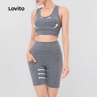 Conjunto Esportivo Lovito: Top e Bermuda com Bolso - imagem 2