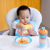 Babador Impermeável com Bolso Leão Colorido - Proteção e Estilo para Bebês - imagem 3