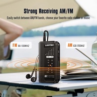 Rádio Portátil LEOTEC AM/FM: Som Estéreo de Bolso com Fones de Ouvido - Leve sua Música e Notícias para Qualquer Lugar! - imagem 3