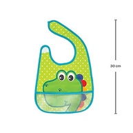 Buba Babador Com Bolso Impermeável - Dino Colorido para Bebês - imagem 5