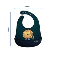 Babador de Silicone com Bolso Coletor Clingo Luke Azul - Proteção e Conforto nas Refeições - imagem 3