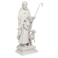 Estátua Jesus o Bom Pastor - Design Toscano - 71cm - Acabamento Pedra Antiga - imagem 5
