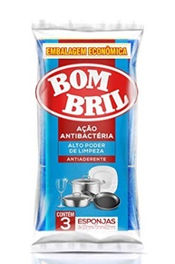 Esponja Antiaderente Bom Bril - 3 Unidades para Limpeza sem Riscos - imagem 2