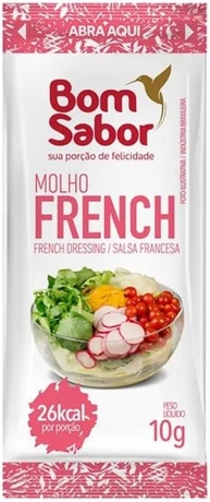 Molho Salada Bom Sabor French Sachê 10g Pacote Com 50 Unidades - imagem 1