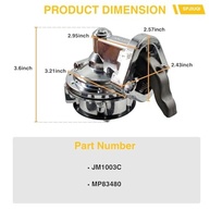 Bomba de Combustível Mecânica Alto Volume JM1003C MP83480 Cromada para Chevy Small Block V8 - imagem 4
