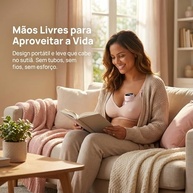 Bomba de Tirar Leite Elétrica Portátil Recarregável com 3 Modos e 12 Níveis de Sucção - Mãos Livres Anti-Vazamento - imagem 3