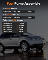Conjunto Bomba Combustível Elétrica Ford Edge Lincoln MKX 3.5L V6 2007-2010 - E2479M - imagem 3
