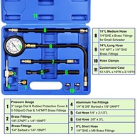 JIFETOR Kit Medidor Pressão Bomba Injeção Combustível Gasolina 0-100psi Universal - imagem 3