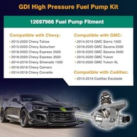 Kit Bomba Combustível Alta Pressão GDI 12697966 + Juntas Coletor + Tubo - Chevy Tahoe Silverado - imagem 3