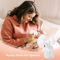 Peças de Reposição para Bomba Tira Leite Spectra - Flange 19mm + Válvulas Duckbill Hranio - imagem 5