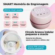 Bomba Tira Leite Unilateral Silenciosa e Confortável Smart Mommy - imagem 3